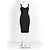 Diane von Furstenberg Slippery Schwarzes Bandage-Kleid