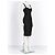 Diane von Furstenberg Slippery Schwarzes Bandage-Kleid - Ansicht 2