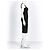 Diane von Furstenberg Slippery Schwarzes Bandage-Kleid - Ansicht 3