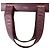 Borsa Tote Giorgio Armani in camoscio bordeaux Rosso Bordò - vista 4