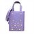 Borsa a tracolla Jimmy Choo Mini N S Tote CZN con borchie di cristallo Porpora - vista 3