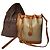 Triomphe Céline Vintage Celine Macadam Canvas Bucket Bag c. 1990 Beige Brown