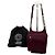 Vintage Gianni Versace strukturierte Satintasche Burgundy Bordeaux