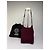 Vintage Gianni Versace strukturierte Satintasche Burgundy Bordeaux - Ansicht 2
