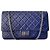 Mademoiselle Chanel 2.55 Reissue 227 Borsa a Patta Vitello Trapuntato Blu Navy Blu scuro