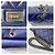Mademoiselle Chanel 2.55 Reissue 227 Borsa a Patta Vitello Trapuntato Blu Navy Blu scuro - vista 9