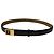 Vintage Givenchy Logo Leather Belt Black Gold