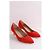 Décolleté Audrey rosse in camoscio Lk Bennett Rosso - vista 3