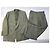 Vintage Givenchy Men's Wool Blend Suit Olive Green L - view 15