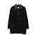 Autre Marque Abrigo Saint Laurent de cuero negro