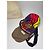 Bolso Tote estructurado Vintage Marni Wave Canvas c. 2009 Púrpura Rojo Amarillo - vista 3