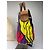 Bolso Tote estructurado Vintage Marni Wave Canvas c. 2009 Púrpura Rojo Amarillo - vista 9