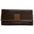 Edge Céline Vintage Celine Macadam Canvas Bifold Wallet Brown Gold