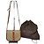 Céline Bolsa Tiracolo com Aba Vintage Celine Macadam Canvas Beige Brown Bege