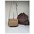 Céline Bolsa Tiracolo com Aba Vintage Celine Macadam Canvas Beige Brown Bege - vista 2