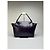 Borsa a mano Vintage Prada in pelle con doppia zip, viola scuro Porpora - vista 12