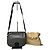 Céline Vintage Celine Monogram Canvas Umhängetasche mit Klappe Navy Beige Marineblau