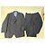 Abito Vintage Givenchy da Uomo in Lana Blu Navy a Righe L - vista 15