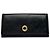 Céline Vintage Celine Smooth Leather Bifold Wallet Black Gold