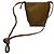 Vintage Issey Miyake Smooth Leather Pouch Bag Hellbraun