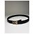 Vintage Givenchy Textured Leather Belt Black Silver Buckle - view 5