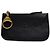Vintage Loewe Pebbled Leather Zip Pouch Schwarz Gold