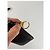 Vintage Loewe Pebbled Leather Zip Pouch Schwarz Gold - Ansicht 4
