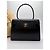 Céline Vintage Celine Structured Leather Top-Handle Bag Black Gold - view 12