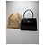 Céline Vintage Celine Structured Leather Top-Handle Bag Black Gold - view 7