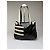 Vintage Etro Smooth Leather Tote Schwarz Creme - Ansicht 7
