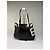 Vintage Etro Smooth Leather Tote Schwarz Creme - Ansicht 9