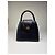 Vintage Givenchy strukturierte Lederhandtasche mit oberem Griff Navy Gold Marineblau - Ansicht 11