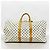 Louis Vuitton Boston Damier Azur Keepall Bandoulière 55 Bianco - vista 13