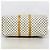 Louis Vuitton Boston Damier Azur Keepall Bandoulière 55 Bianco - vista 3