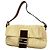 Borsa a secchiello Fendi Zucca Mamma Bucket Canvas Beige