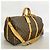 Louis Vuitton Boston Monogram Keepall Bandoulière 55 Castaño - vista 2