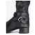 Prada 2000s Knee High Double-Buckle Riding Boots Black - view 9