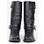 Miu Miu 2000s Kitten-Heel Biker Western Boots Schwarz - Ansicht 5