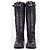 Stivaletti sneaker stringati alti stile boxe e racing Prada anni 2000 Nero - vista 5