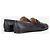 Mocassini Penny Loafers Chanel CC Logo Nero - vista 3