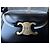 Céline Borsa Celine Triomphe Teen in pelle nera Nero - vista 4