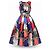 Christopher Kane Vestido de seda estampado Resort 2013 Multicolor
