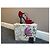 Bow Prada SS 2008 Fairy Collection Samt High Heels Rot Pink Lila - Ansicht 3