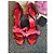 Bow Prada SS 2008 Fairy Collection Samt High Heels Rot Pink Lila - Ansicht 5
