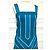 Cacharel Vestido de Verano a Rayas Preppy Seventies Azul - vista 17