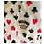 Moschino Abito Corto Preppy Cuori e Picche in Cotone Nero Bianco Rosso - vista 8