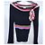 Cacharel Strickpullover mit bunten Bändern Schwarz Pink Rot Blau Grün Lila Gelb - Ansicht 11