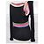 Cacharel Strickpullover mit bunten Bändern Schwarz Pink Rot Blau Grün Lila Gelb - Ansicht 8