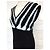 Agnès b. Trendy Graphique ärmelloses Strickkleid Schwarz Weiß - Ansicht 14