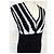 Agnès b. Trendy Graphique ärmelloses Strickkleid Schwarz Weiß - Ansicht 20